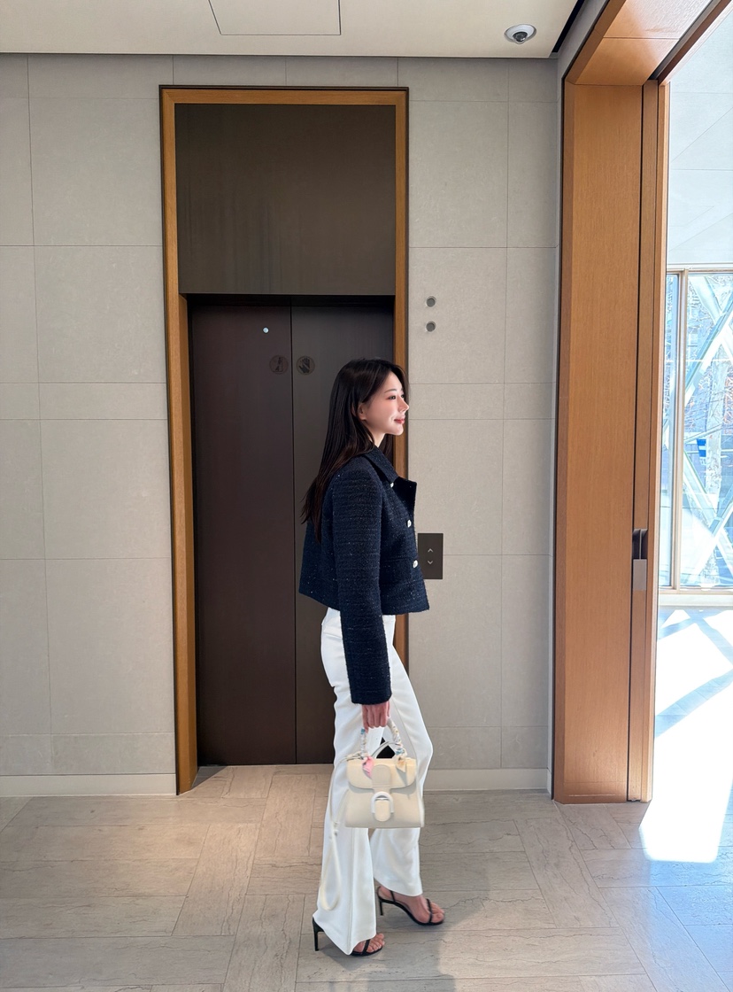 LAVIEU韓國東大門代購女裝新品人氣熱賣推薦時尚夾克粗花呢LAVIEU夾克