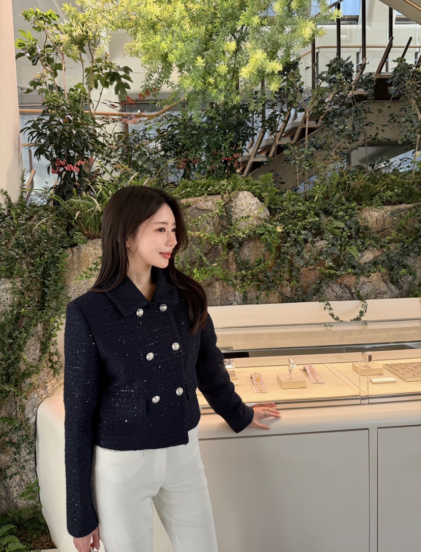 LAVIEU韓國東大門代購女裝新品人氣熱賣推薦時尚夾克粗花呢LAVIEU夾克