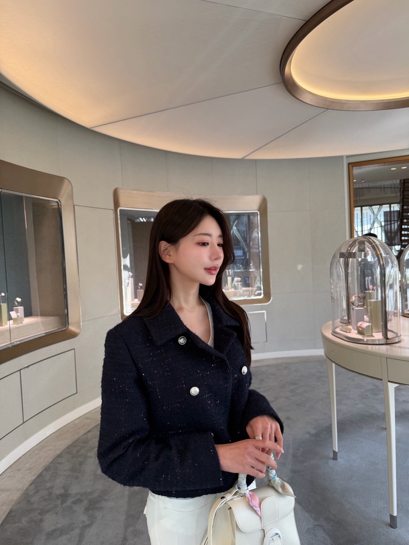 LAVIEU韓國東大門代購女裝新品人氣熱賣推薦時尚夾克粗花呢LAVIEU夾克