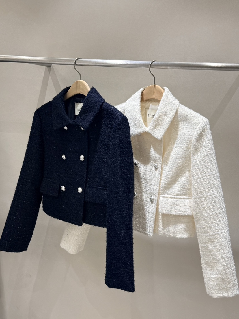 LAVIEU韓國東大門代購女裝新品人氣熱賣推薦時尚夾克粗花呢LAVIEU夾克