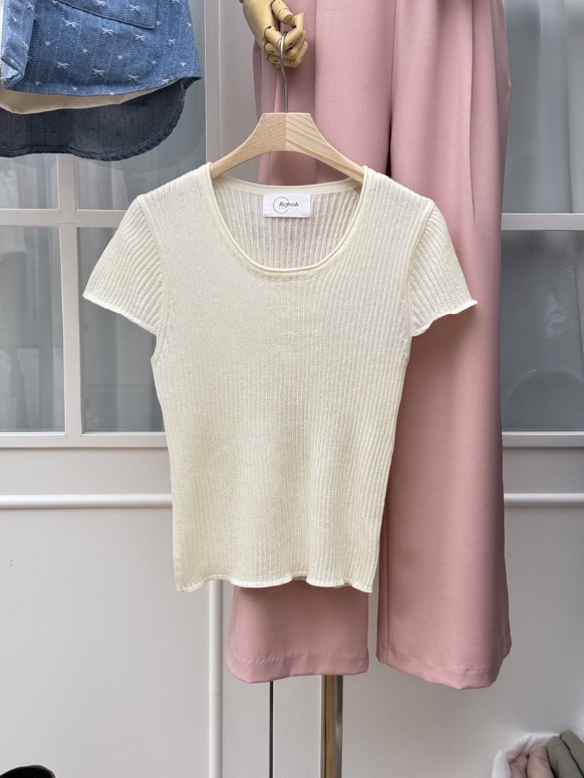 RE:FRESH-L韓國代購女裝新款26春夏熱賣人氣休閑推薦針織衫RE:FRESH針織衫圖色1