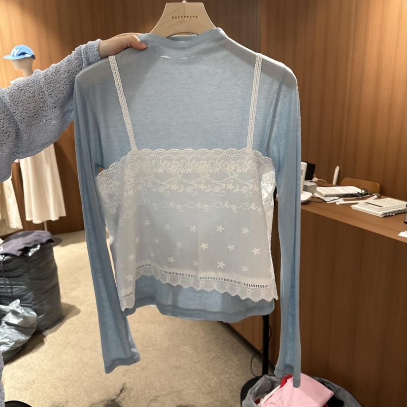 REPERTORY韓國直郵女士新款職業熱賣26春夏吊帶背心不含內搭REPERTORY吊帶/背心圖色2白色