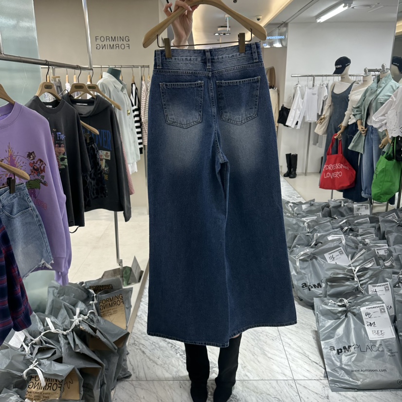 FORMING-P韓國直郵女士新款人氣休閑職業推薦時尚牛仔褲FORMING-P牛仔褲