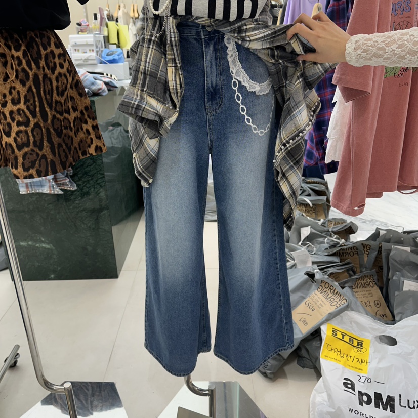 FORMING-P韓國直郵女士新款人氣休閑職業推薦時尚牛仔褲FORMING-P牛仔褲