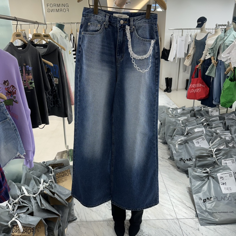 FORMING-P韓國直郵女士新款人氣休閑職業推薦時尚牛仔褲FORMING-P牛仔褲圖色1