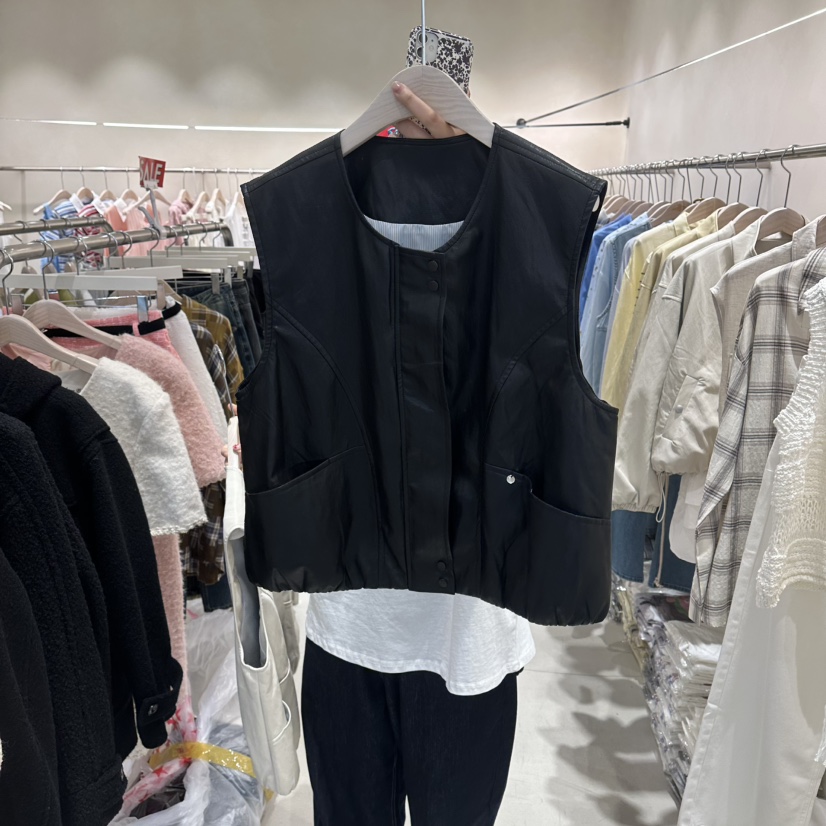 Color B韓國代購女裝新款休閑時尚人氣職業推薦熱賣馬甲Color B馬甲圖色2