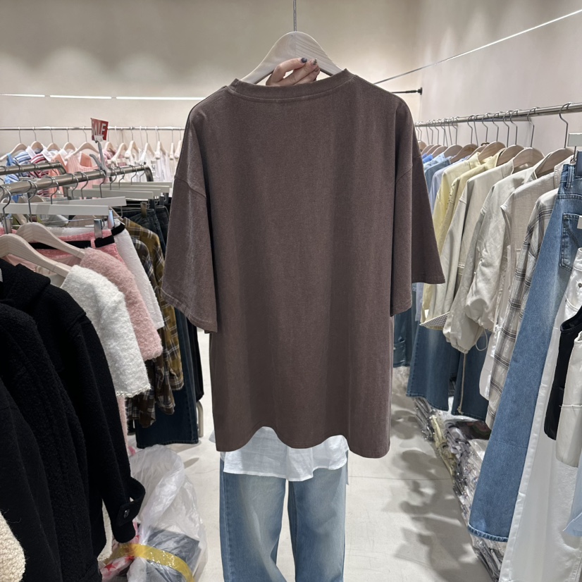 Color B韓國代購女士新品熱賣時尚推薦人氣26春夏休閑T恤Color BT恤