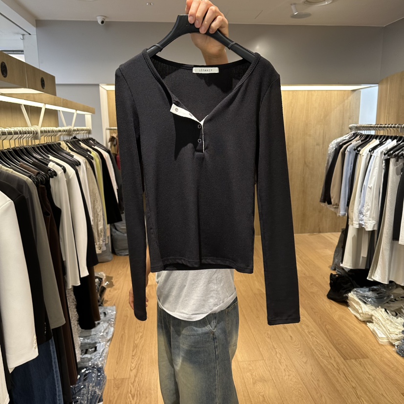 LEFANCY韓國代購女士新款推薦人氣時尚職業26春夏長袖T恤LEFANCY長袖T恤圖色3