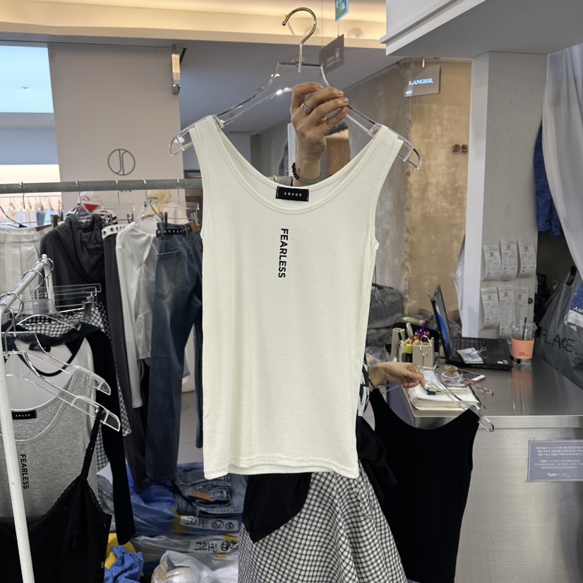 AMOUR韓國東大門代購女士新品時尚26春夏推薦休閑吊帶背心AMOUR吊帶/背心圖色1