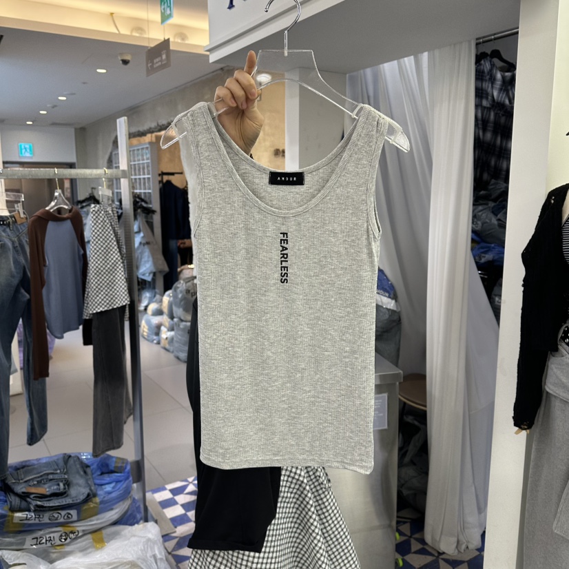 AMOUR韓國東大門代購女士新品時尚26春夏推薦休閑吊帶背心AMOUR吊帶/背心圖色2