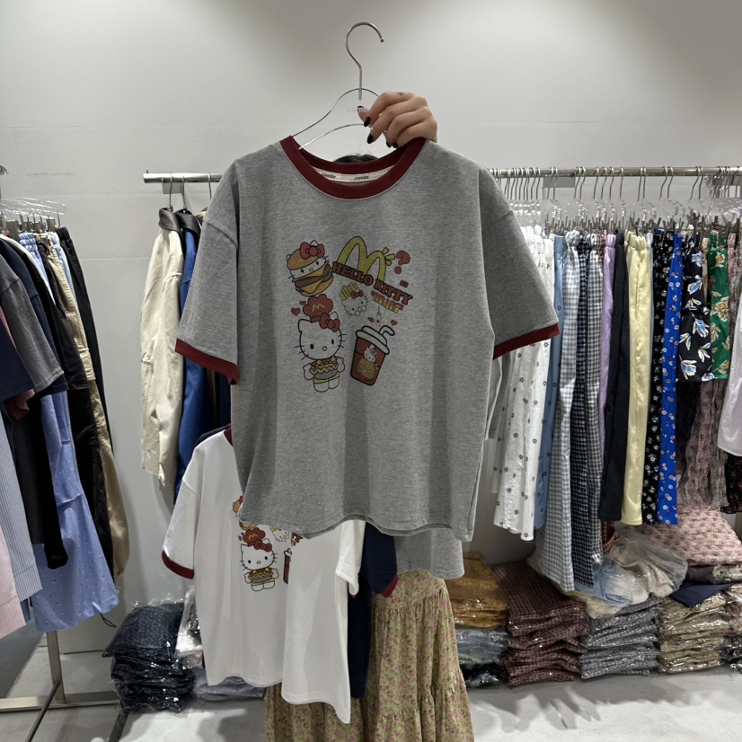 COMBO韓國東大門直郵女士新品人氣時尚職業26春夏休閑T恤COM_BOT恤圖色2