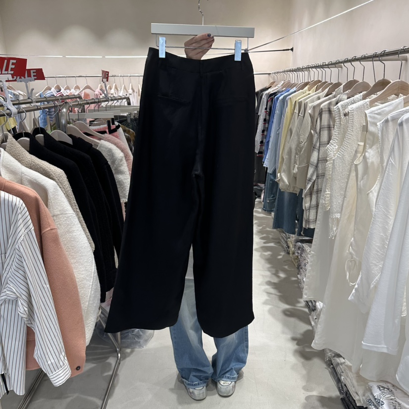 Color B東大門直郵女士新品休閑人氣熱賣推薦休閑褲絲綢Color B休閑褲