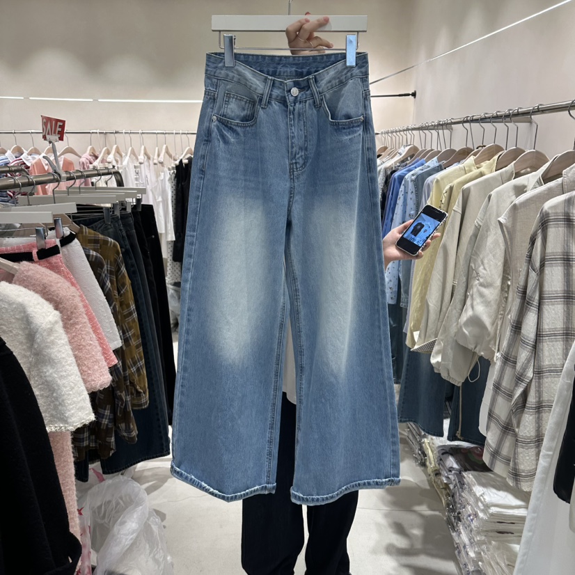 Color B韓國代購女士新品職業時尚人氣26春夏推薦牛仔褲Color B牛仔褲圖色1