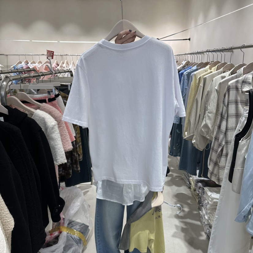 Color B韓國直郵女士新款人氣26春夏推薦休閑時尚職業T恤Color BT恤