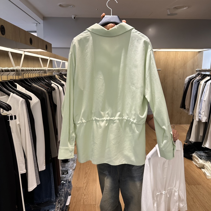 LEFANCY韓國直郵女裝新款休閑推薦職業襯衫蕾絲衫天絲纖維LEFANCY襯衫/蕾絲衫