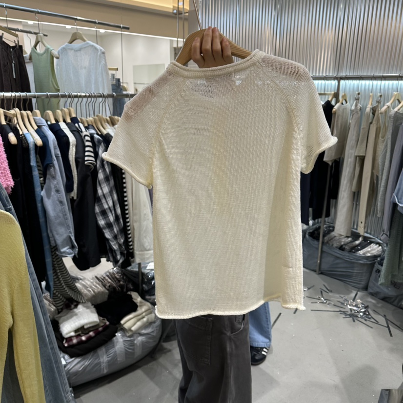 ALEGRE韓國直郵實拍女士新品職業熱賣人氣26春夏針織衫開衩ALEGRE針織衫