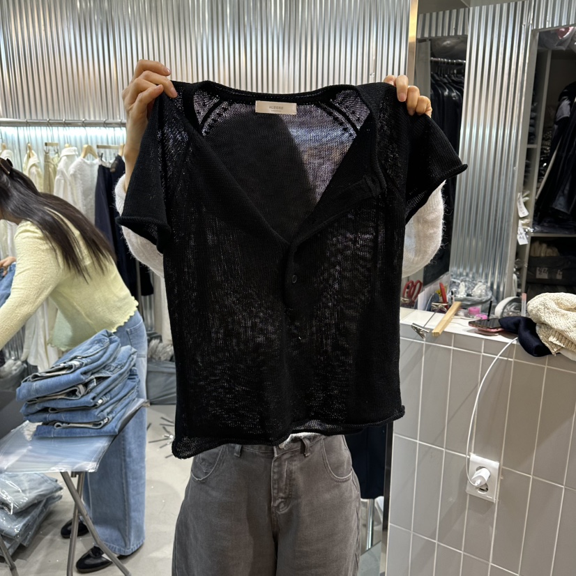 ALEGRE韓國直郵實拍女士新品職業熱賣人氣26春夏針織衫開衩ALEGRE針織衫圖色2