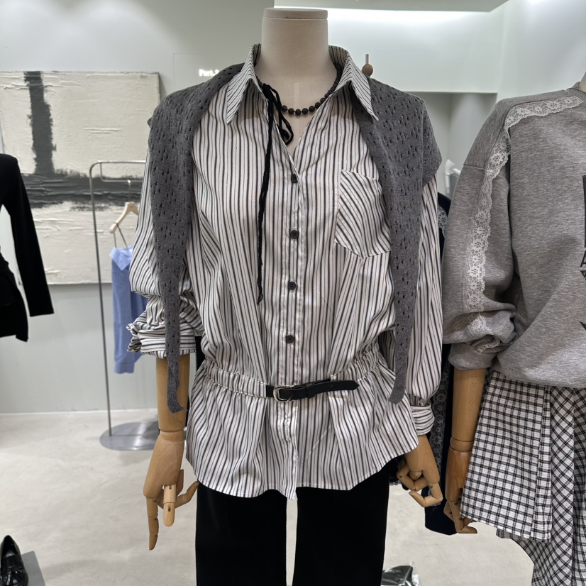 PART3韓國東大門代購女裝新款熱賣休閑套裝兩件套保暖腰帶Part.3套裝圖色1