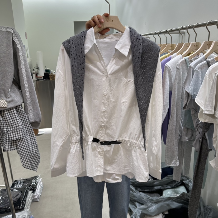 PART3韓國東大門代購女裝新款熱賣休閑套裝兩件套保暖腰帶Part.3套裝圖色2