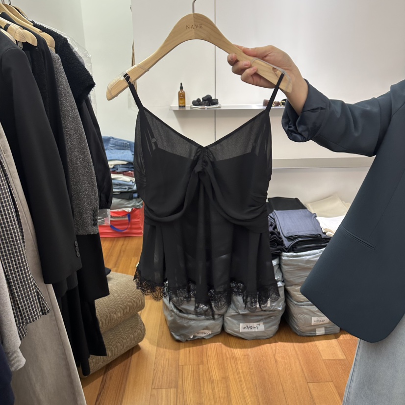 NAVE韓國直郵實拍女士新款人氣時尚熱賣26春夏職業吊帶背心NAVE吊帶/背心圖色3