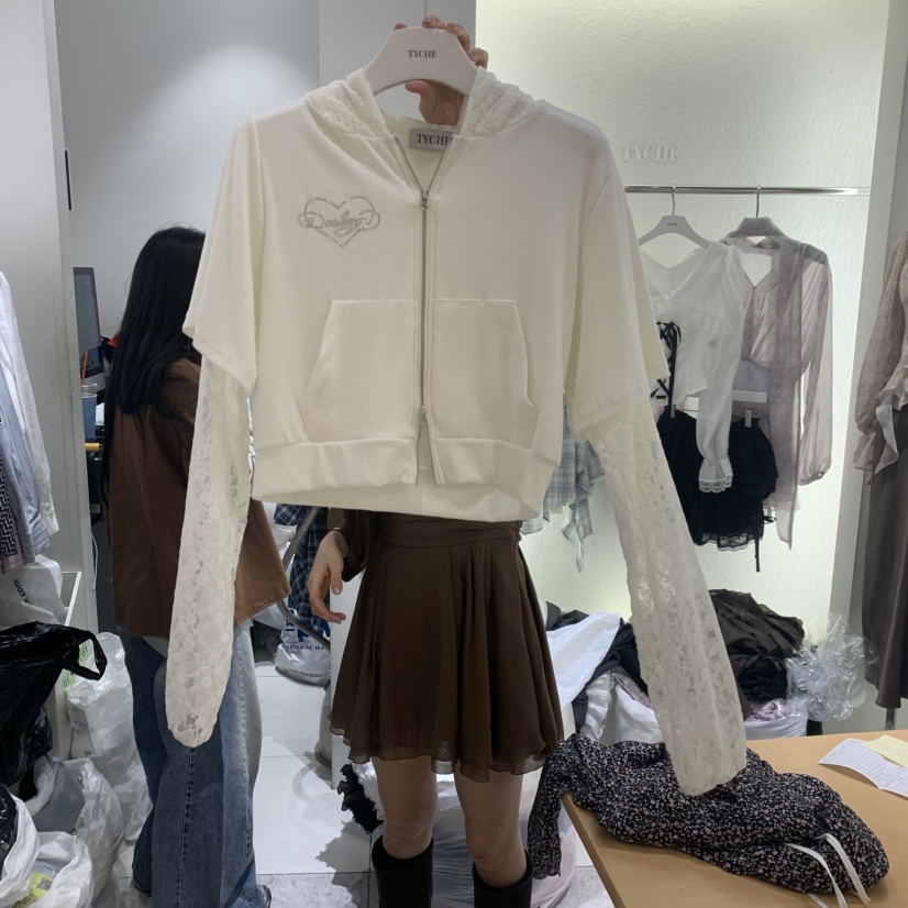 TYCHE韓國東大門代購女裝新品時尚熱賣職業26春夏衛衣假兩件TYCHE衛衣圖色3