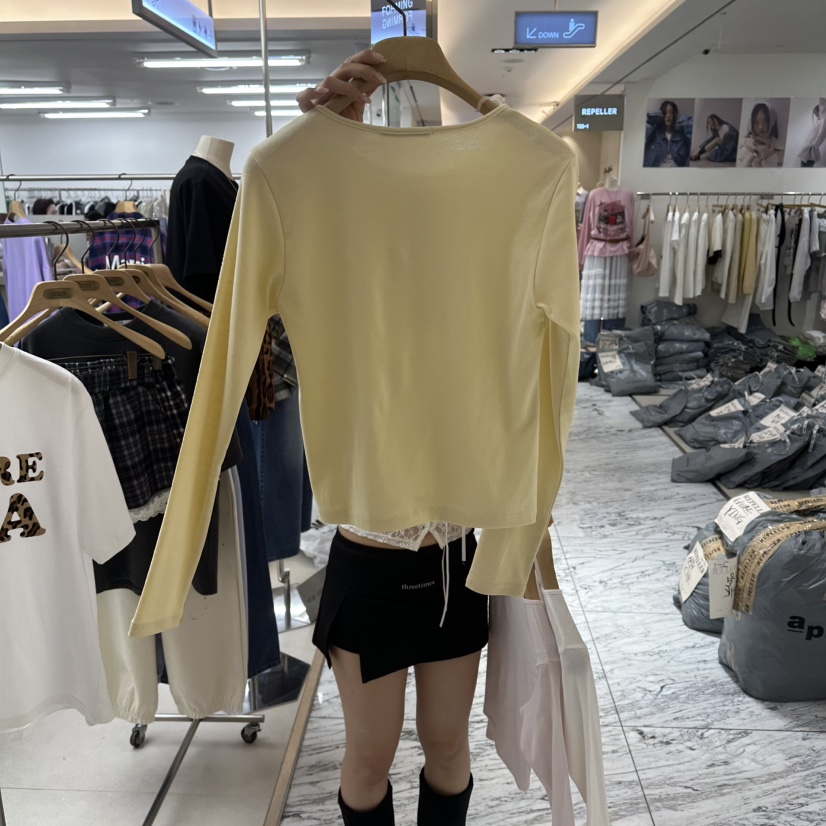 FORMING-P韓國東大門直郵女裝新品推薦職業人氣休閑長袖T恤FORMING-P長袖T恤