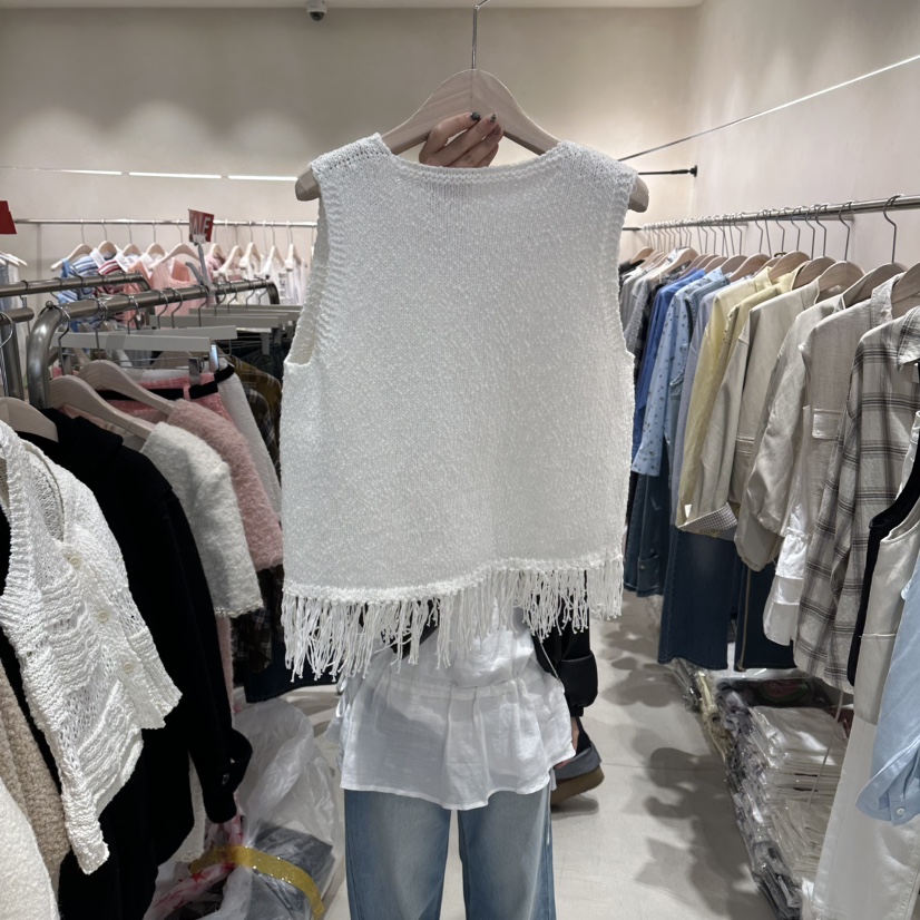 Color B韓國直郵女士新款26春夏職業熱賣時尚休閑推薦馬甲Color B馬甲