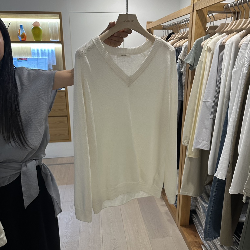 ROUNDER韓國東大門代購女士新品26春夏推薦時尚針織衫棉質ROUNDER針織衫圖色1
