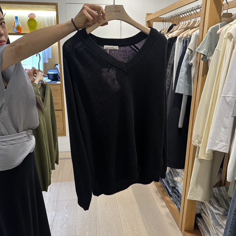 ROUNDER韓國東大門代購女士新品26春夏推薦時尚針織衫棉質ROUNDER針織衫圖色3