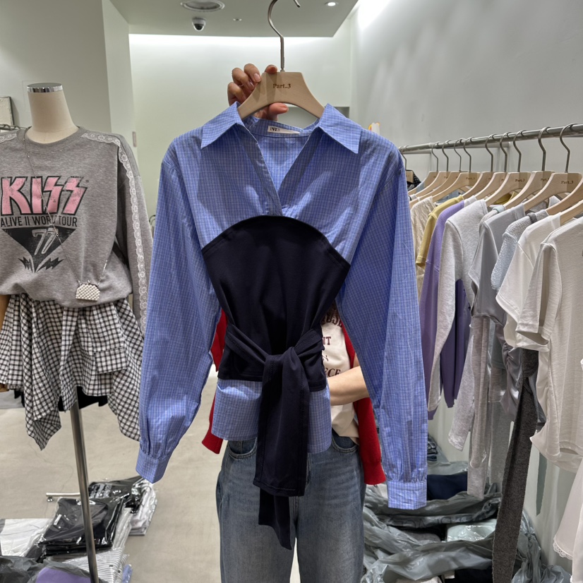 PART3韓國代購女士新款熱賣休閑推薦人氣時尚職業襯衫蕾絲衫Part.3襯衫/蕾絲衫圖色2