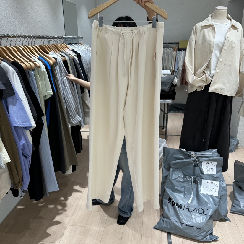 EPIC-S韓國代購女裝新款26春夏推薦休閑時尚人氣休閑褲棉EPIC-S休閑褲圖色1