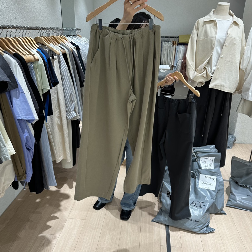 EPIC-S韓國代購女裝新款26春夏推薦休閑時尚人氣休閑褲棉EPIC-S休閑褲圖色2