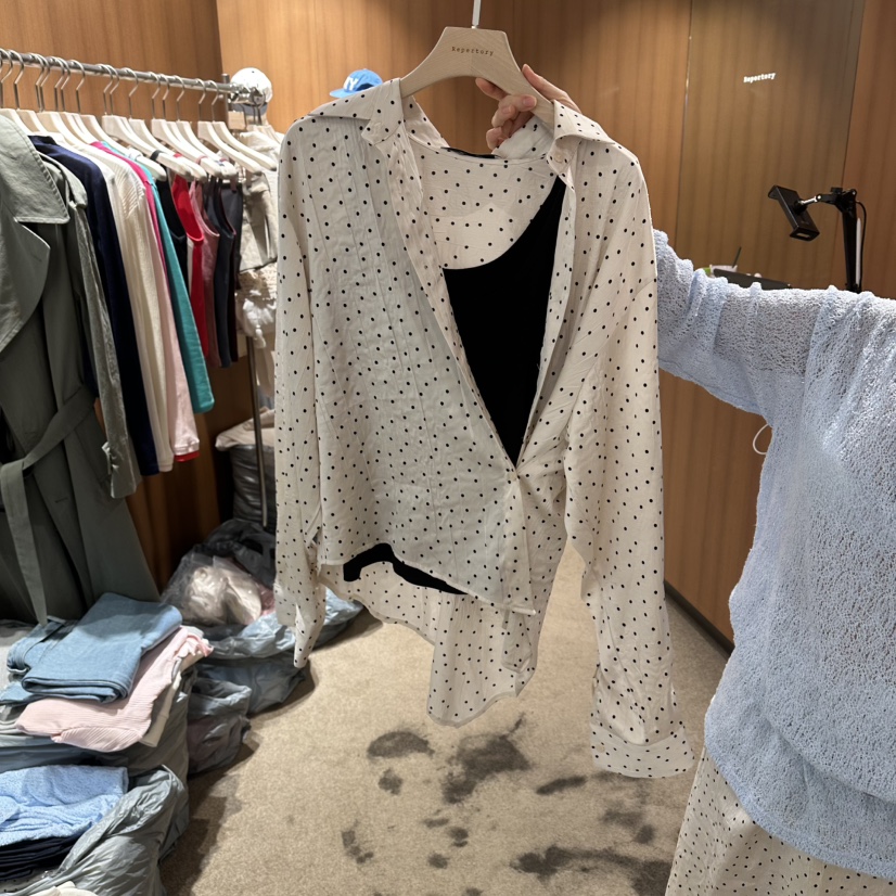 REPERTORY韓國直郵實拍女裝新品職業26春夏襯衫蕾絲衫不含內搭REPERTORY襯衫/蕾絲衫圖色3