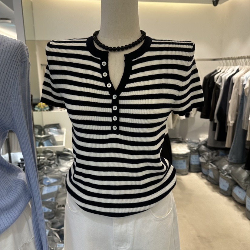 RICH SISTER韓國直郵女裝新款休閑職業時尚推薦針織衫羅紋RICH SISTER針織衫圖色2