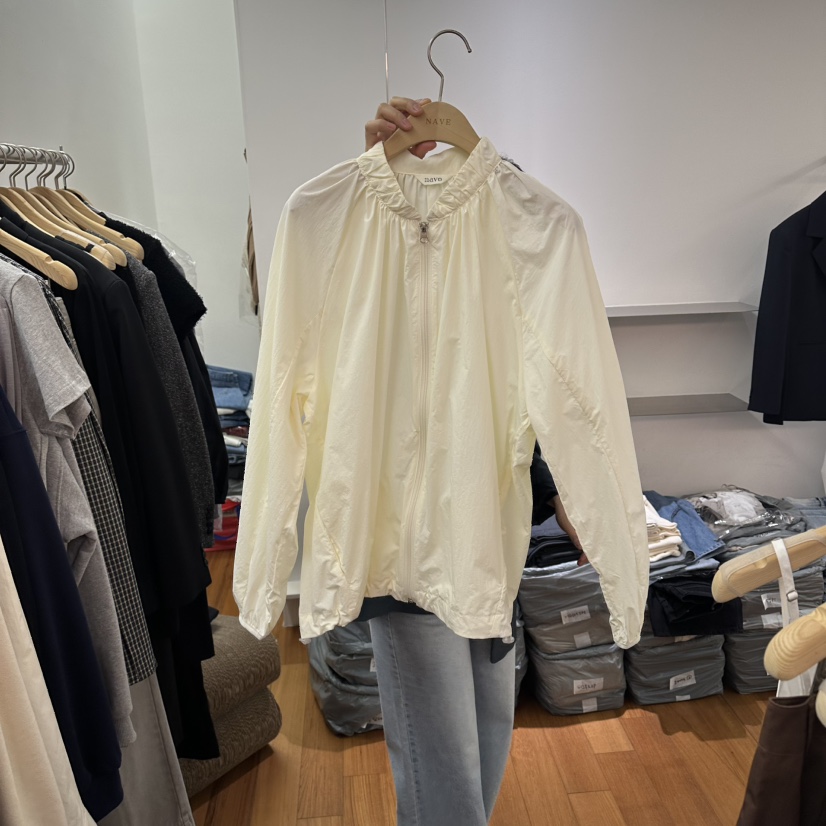 NAVE韓國東大門代購女裝新品熱賣時尚推薦襯衫蕾絲衫褶皺NAVE襯衫/蕾絲衫圖色1