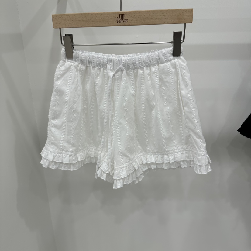 THE VALUE韓國代購女裝新品人氣職業時尚休閑熱賣短褲蕾絲THE VALUE短褲圖色1