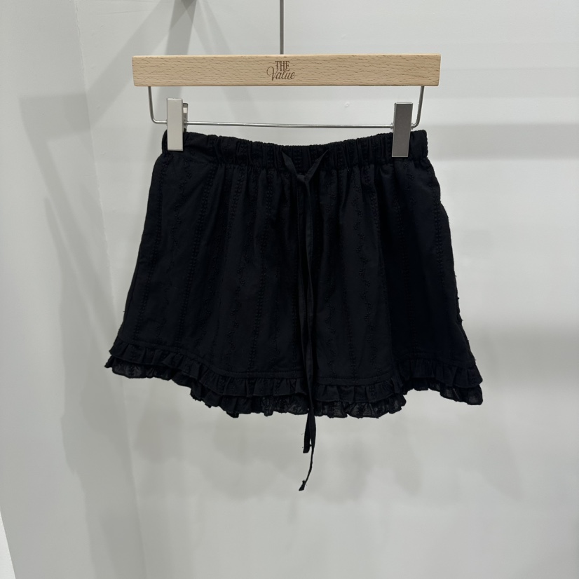 THE VALUE韓國代購女裝新品人氣職業時尚休閑熱賣短褲蕾絲THE VALUE短褲圖色2