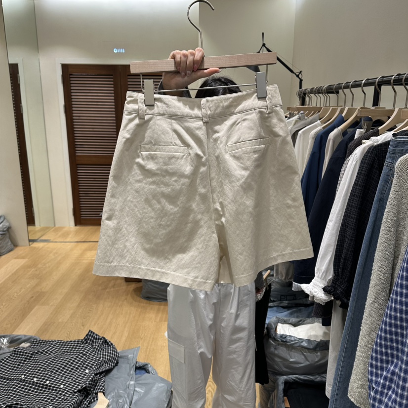 GILLI韓國東大門代購女裝新品職業休閑推薦時尚人氣短褲亞麻GILLI短褲