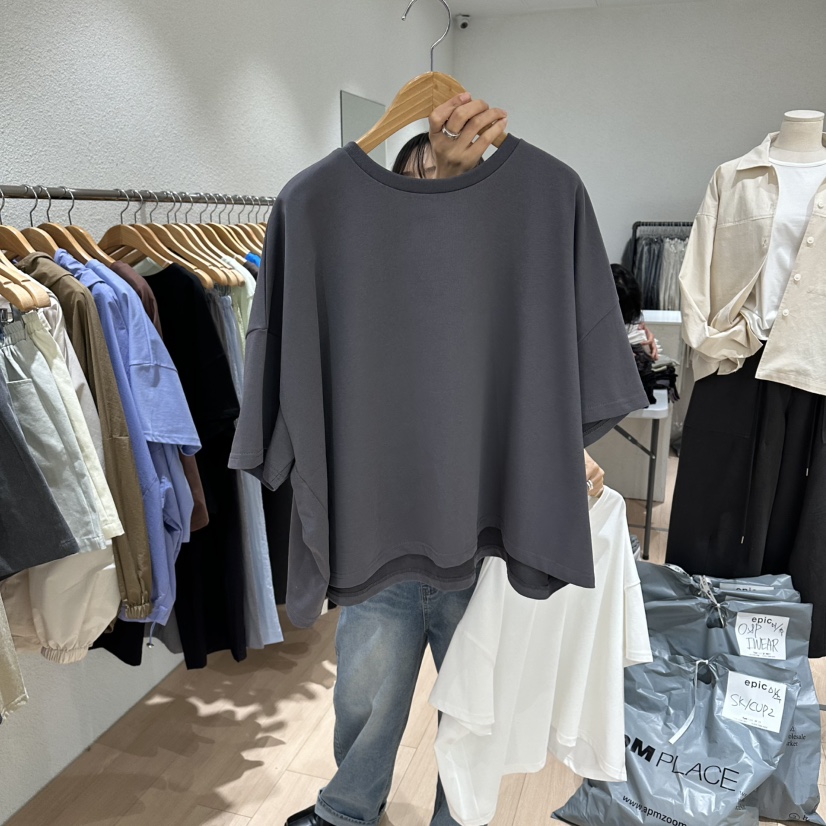 EPIC-S韓國代購女裝新品休閑時尚推薦熱賣職業人氣26春夏T恤EPIC-ST恤圖色4墨色