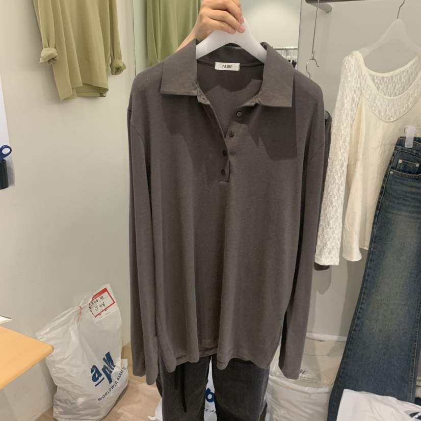 AUBE韓國代購女士新品推薦熱賣時尚人氣休閑26春夏長袖T恤AUBE長袖T恤圖色5
