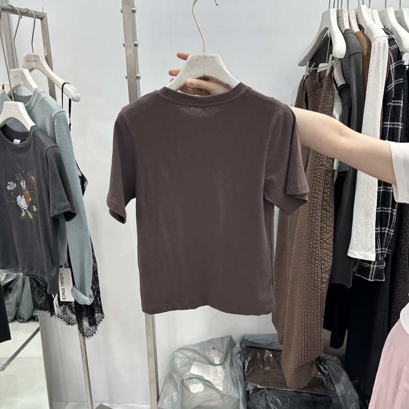 VISUAL SPACE/PAGE92/FLEISCHER韓國直郵實拍女士新品休閑T恤VISUAL SPACE/PAGE92/FLEISCHERT恤