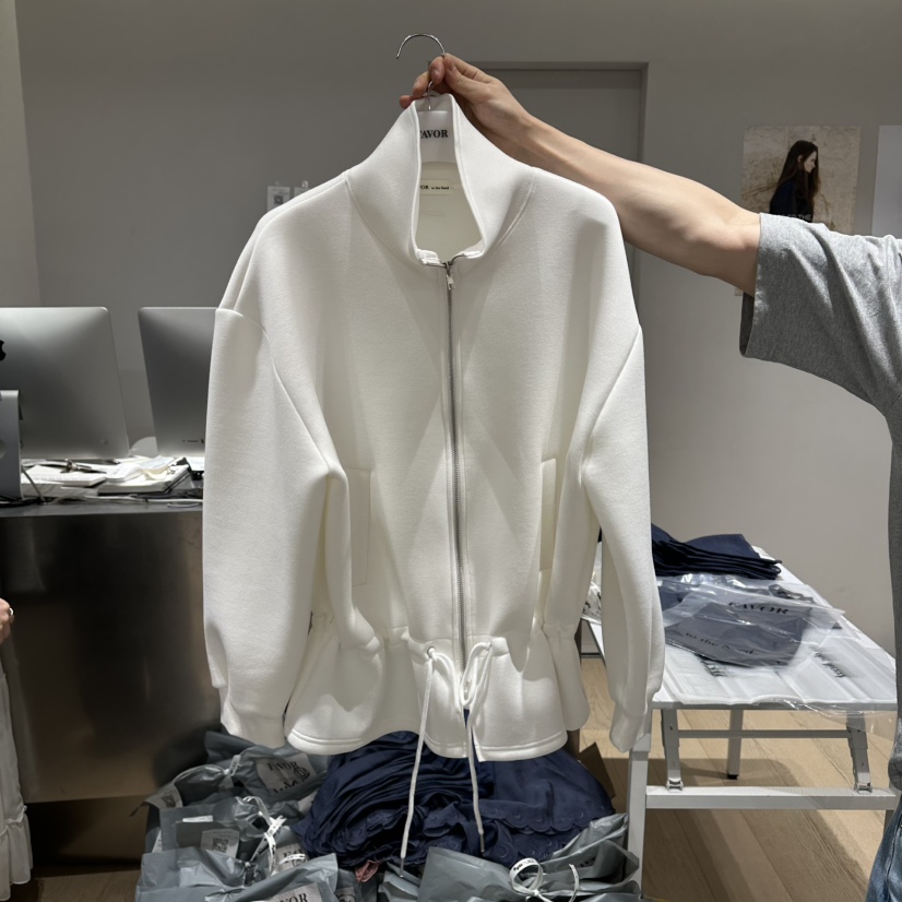 FAVOR-P韓國代購女裝新款休閑人氣熱賣26春夏職業夾克拉鏈FAVOR-P夾克圖色1