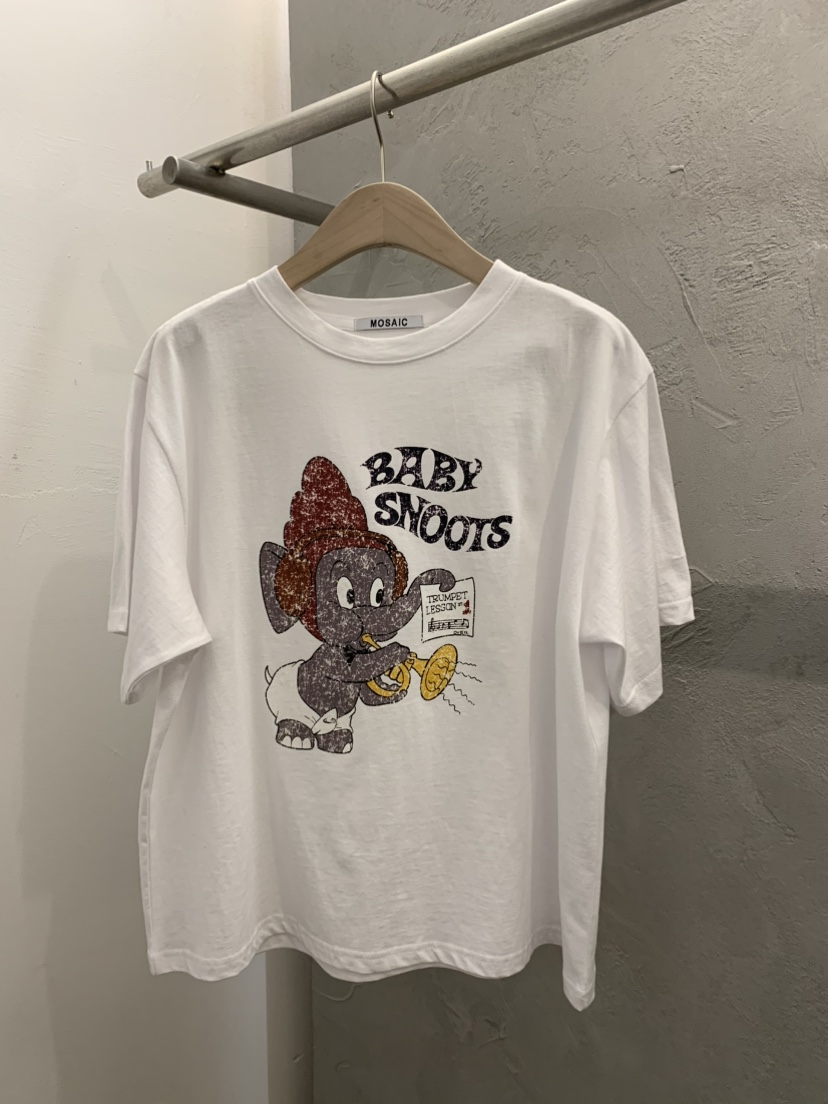MOSAIC韓國直郵實拍女裝新款職業推薦休閑人氣熱賣T恤小飛象MOSAICT恤圖色1