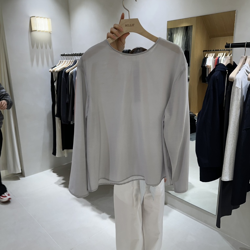 MILLIF韓國直郵女裝新款熱賣職業時尚26春夏人氣襯衫蕾絲衫MILLIF襯衫/蕾絲衫圖色2