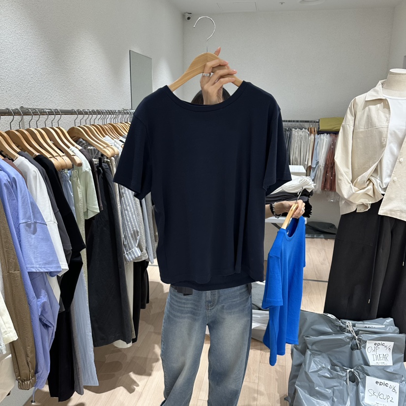 EPIC-S韓國東大門直郵女裝新品時尚休閑職業熱賣推薦T恤EPIC-ST恤圖色4黑色