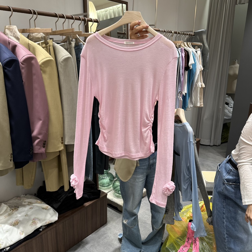 BABYTOUCH韓國直郵實拍女士新品休閑26春夏人氣職業長袖T恤BABYTOUCH長袖T恤圖色1