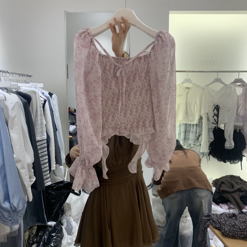 TYCHE韓國代購女士新品熱賣人氣休閑職業26春夏襯衫蕾絲衫TYCHE襯衫/蕾絲衫