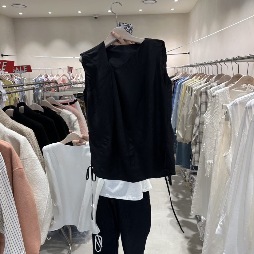 Color B韓國直郵女士新款26春夏人氣推薦時尚吊帶背心絲綢Color B吊帶/背心圖色2