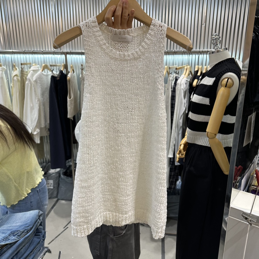 ALEGRE韓國東大門直郵女裝新品熱賣時尚人氣休閑吊帶背心ALEGRE吊帶/背心圖色1