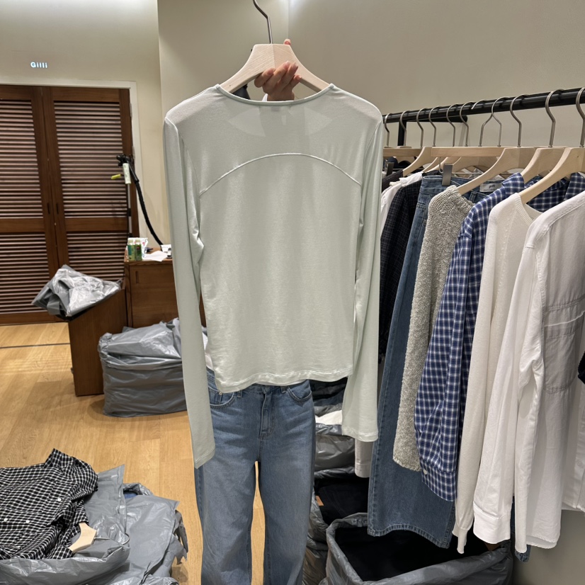 GILLI韓國東大門直郵女士新品推薦人氣職業26春夏長袖T恤GILLI長袖T恤